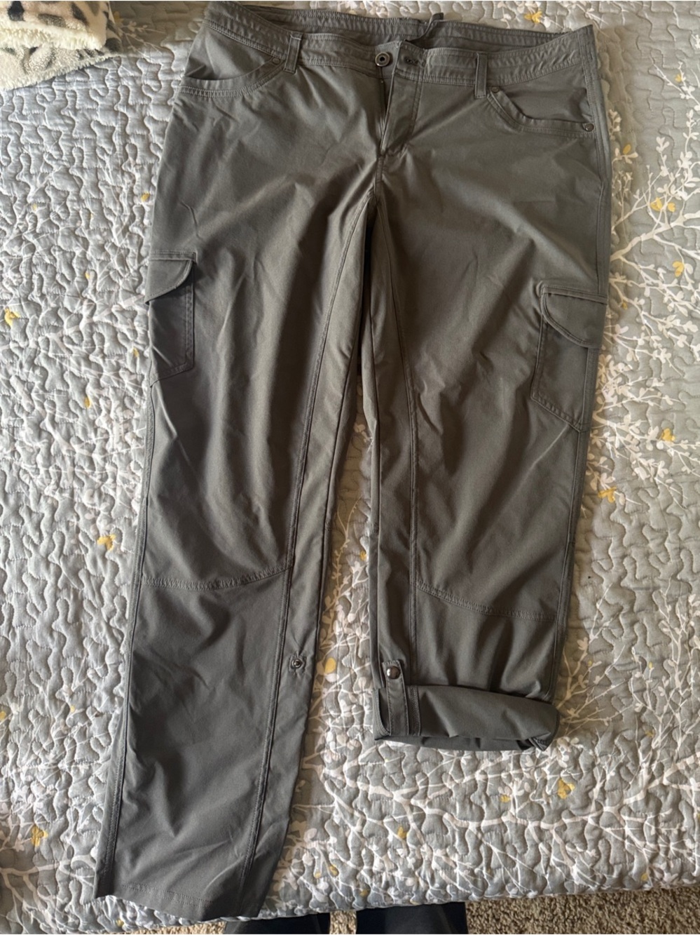Kuhl Women's Straight-Leg Convertible Hiking Pants in Gray
